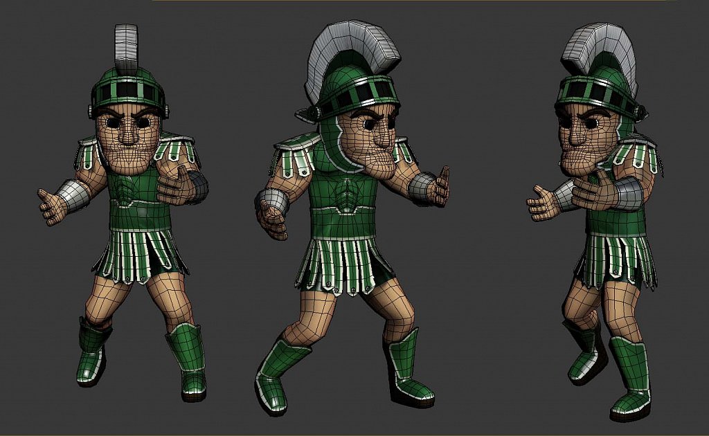 Sparty Wireframe