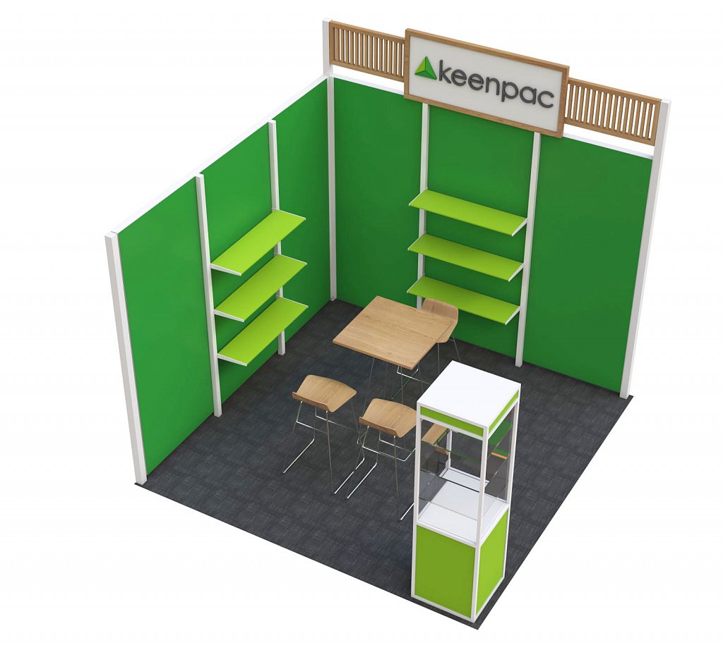 Keenpac Trade show booth